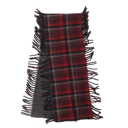 チェック ウール マフラー