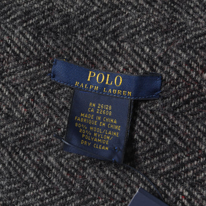 チェック ウール マフラー