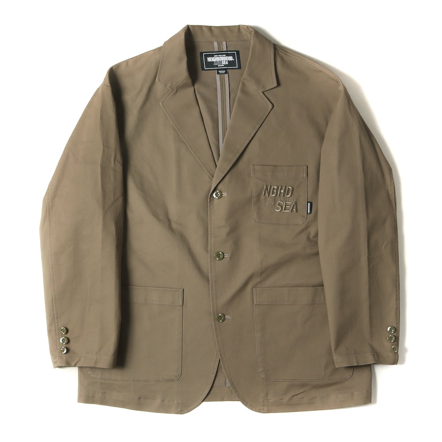 23SS ×WIND AND SEA ストレッチツイル ワイド テーラードジャケット(3 BUTTON JACKET)