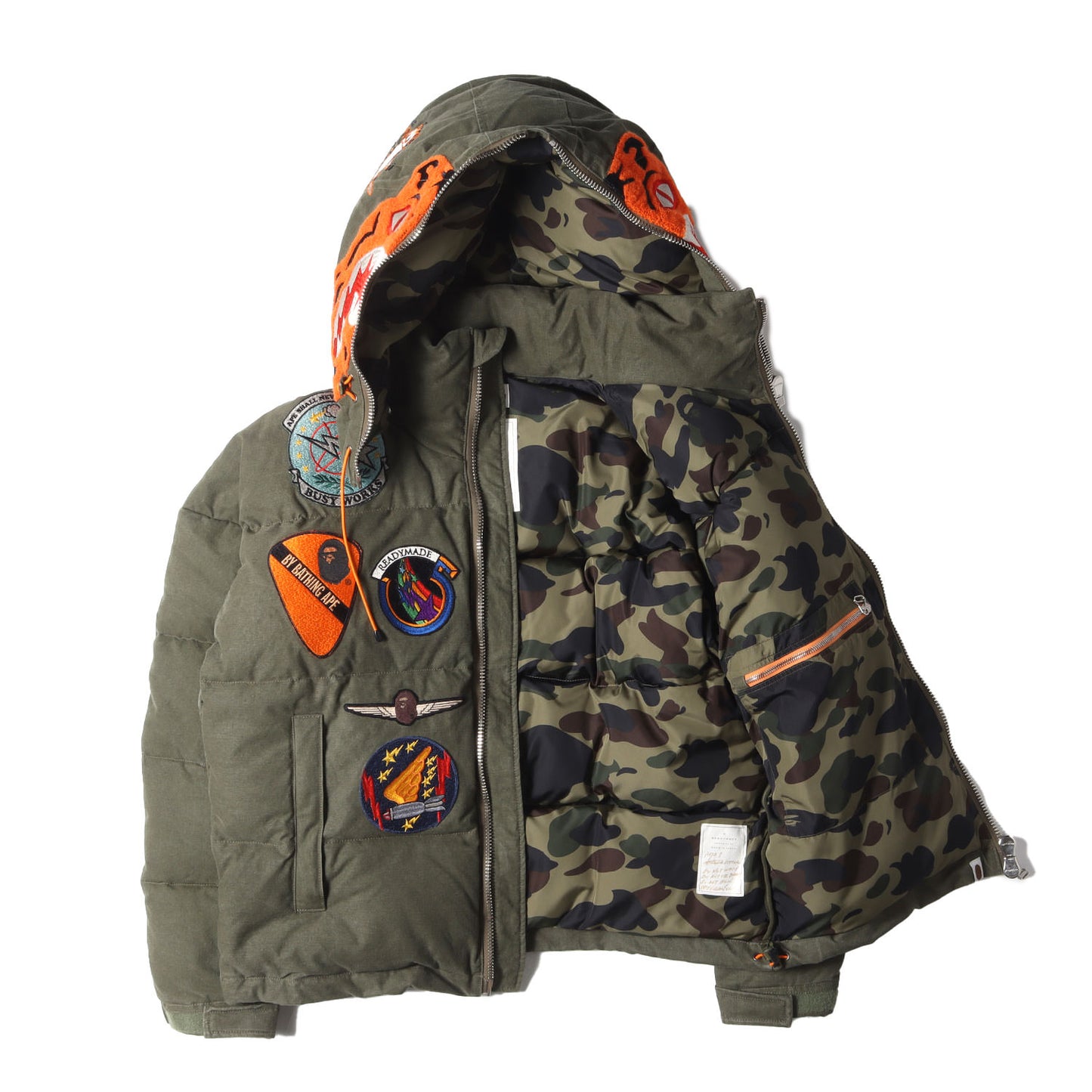 ×A BATHING APE 25周年記念 USヴィンテージ テントクロス タイガー ダウンジャケット(TIGER DOWN JACKET)
