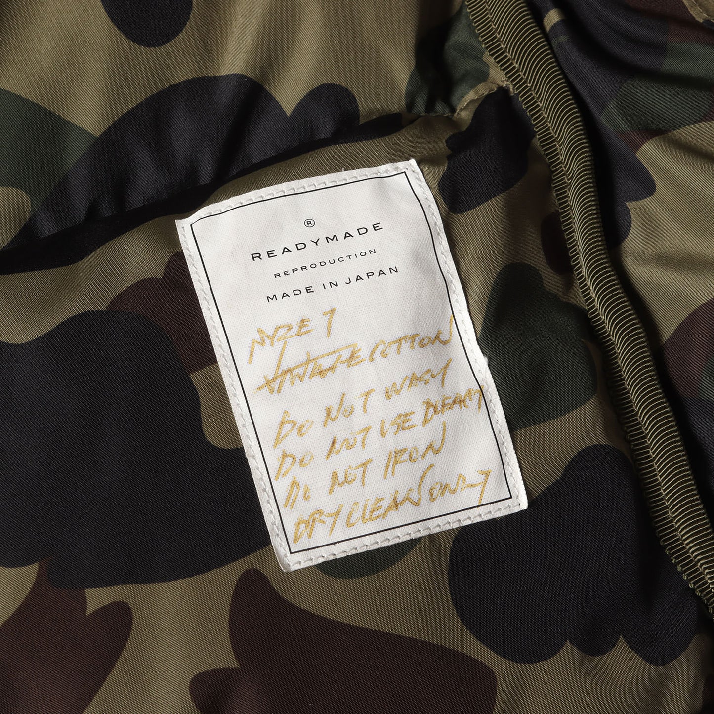 ×A BATHING APE 25周年記念 USヴィンテージ テントクロス タイガー ダウンジャケット(TIGER DOWN JACKET)