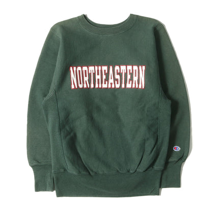 90s 刺繍タグ リバースウィーブ カレッジ スウェット(USA製 / ノースイースタン大学モデル)