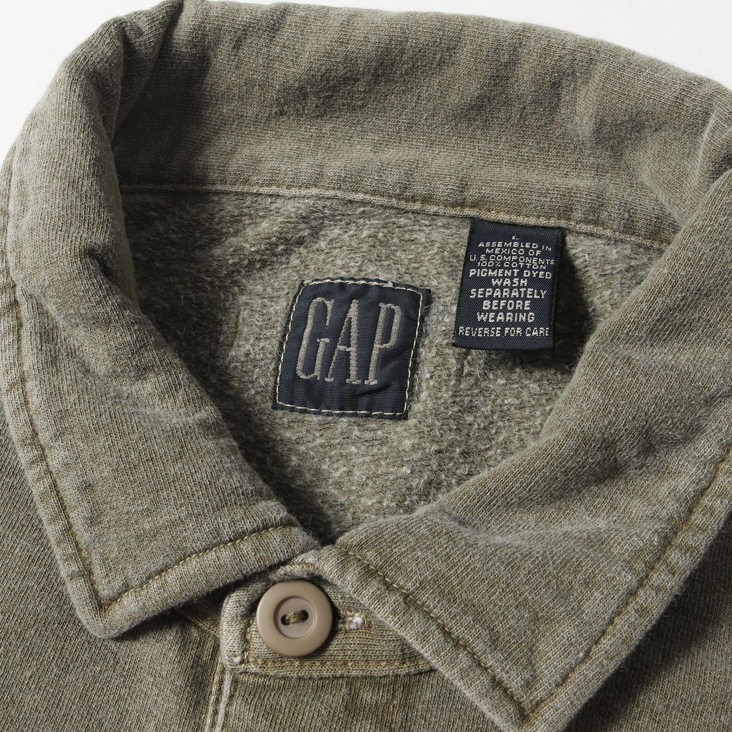 90s OLD GAP スウェット ラガーシャツ