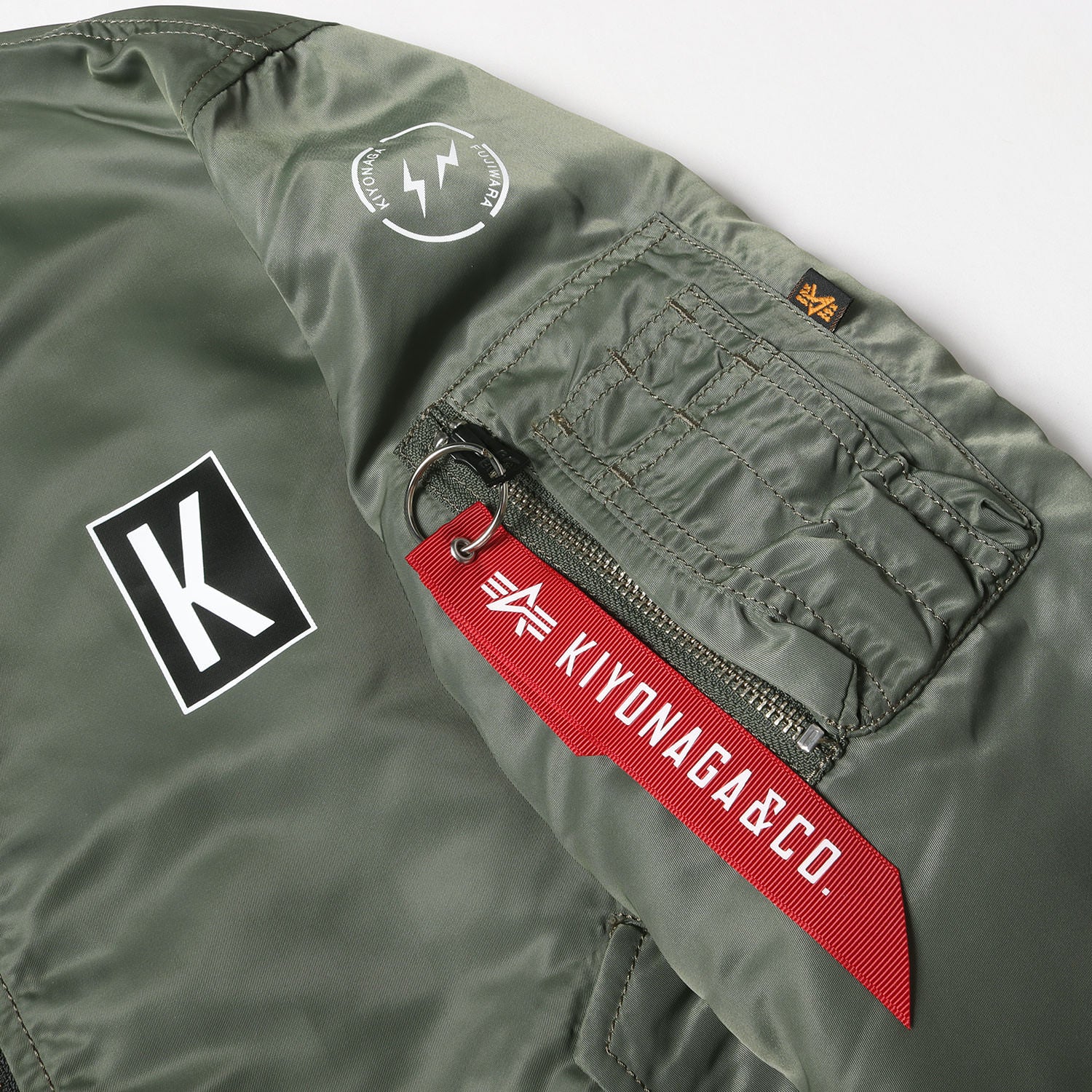 KIYONAGA&CO. (キヨナガ&コー) ×FUJIWARA&CO. ×ALPHA リバーシブル MA KIYONAGA&CO. (キヨナガ&コー) ×FUJIWARA&CO. ×ALPHA リバーシブル MA