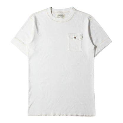 針抜きリブ 無地 ヘビー ポケット Tシャツ(FICTION ROMANCE / S/S POCKET T-SHIRT)