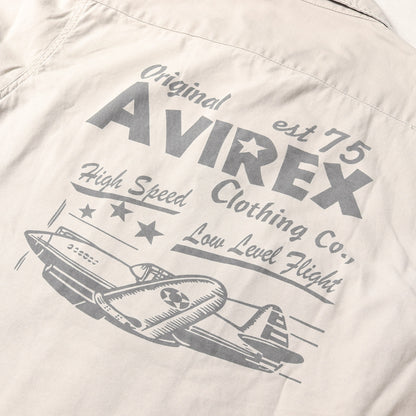 U.S.AIR FORCE ミリタリー コットンサテン 半袖シャツ