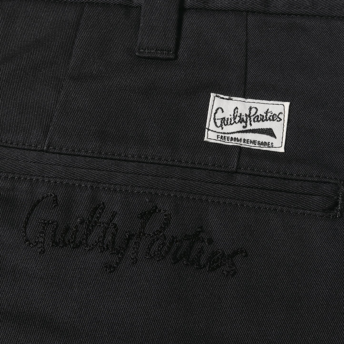 チェーン刺繍ロゴ T/Cツイル チノ ショーツ