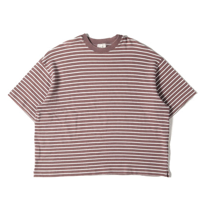 オーバーサイズ ボーダー ヘビー Tシャツ(BORDER S/S WIDE T-SHIRT)