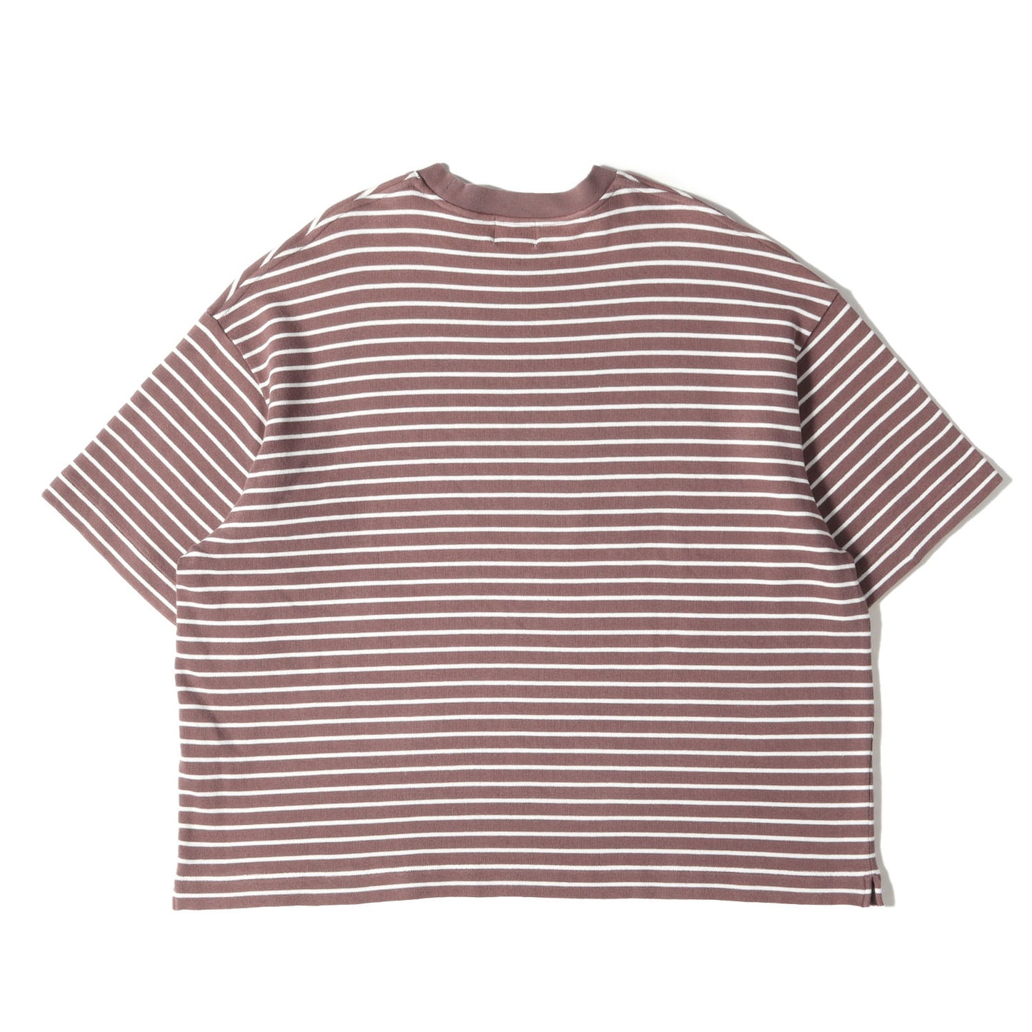 オーバーサイズ ボーダー ヘビー Tシャツ(BORDER S/S WIDE T-SHIRT)