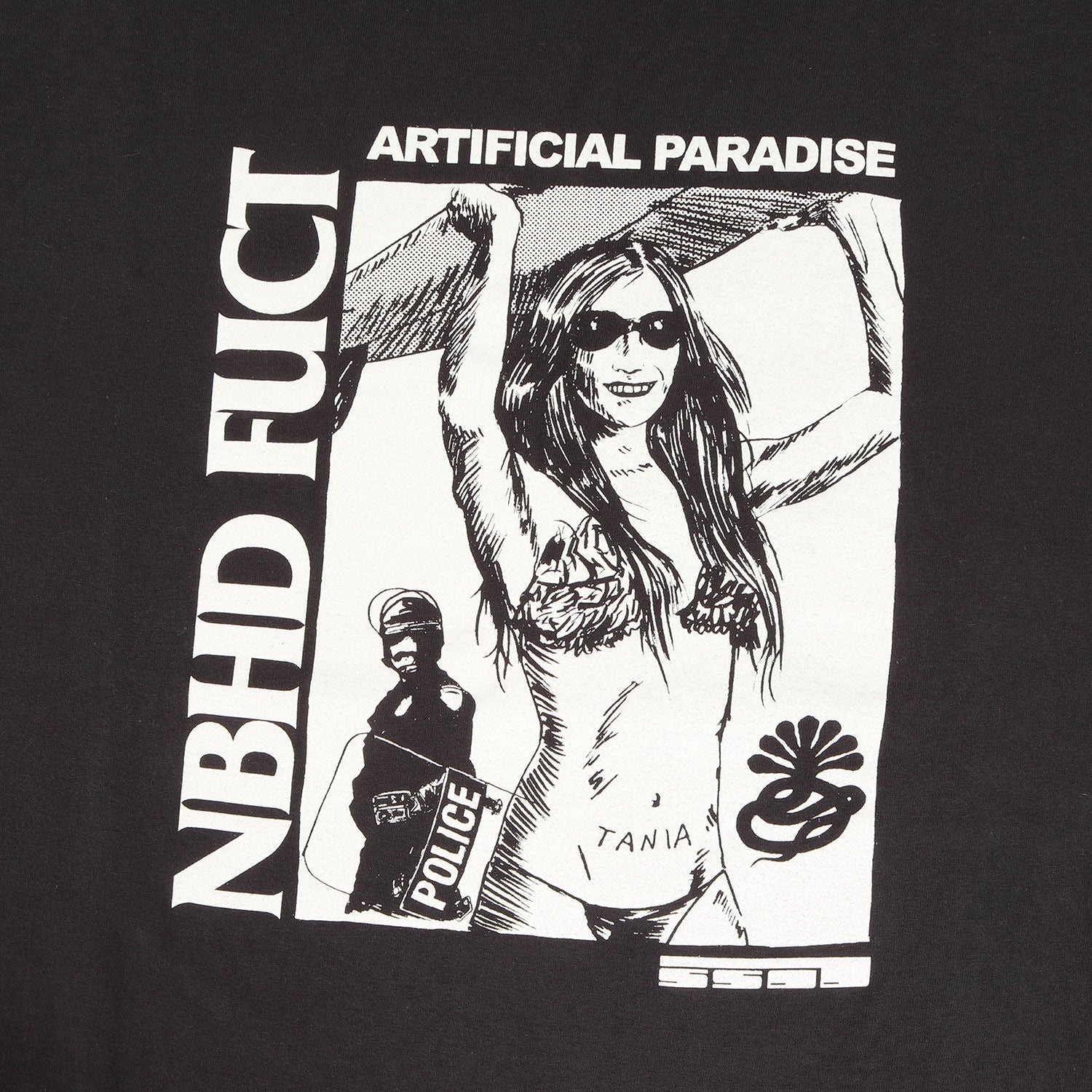 NEIGHBORHOOD (ネイバーフッド) ×FUCT SSDD イラスト グラフィック T