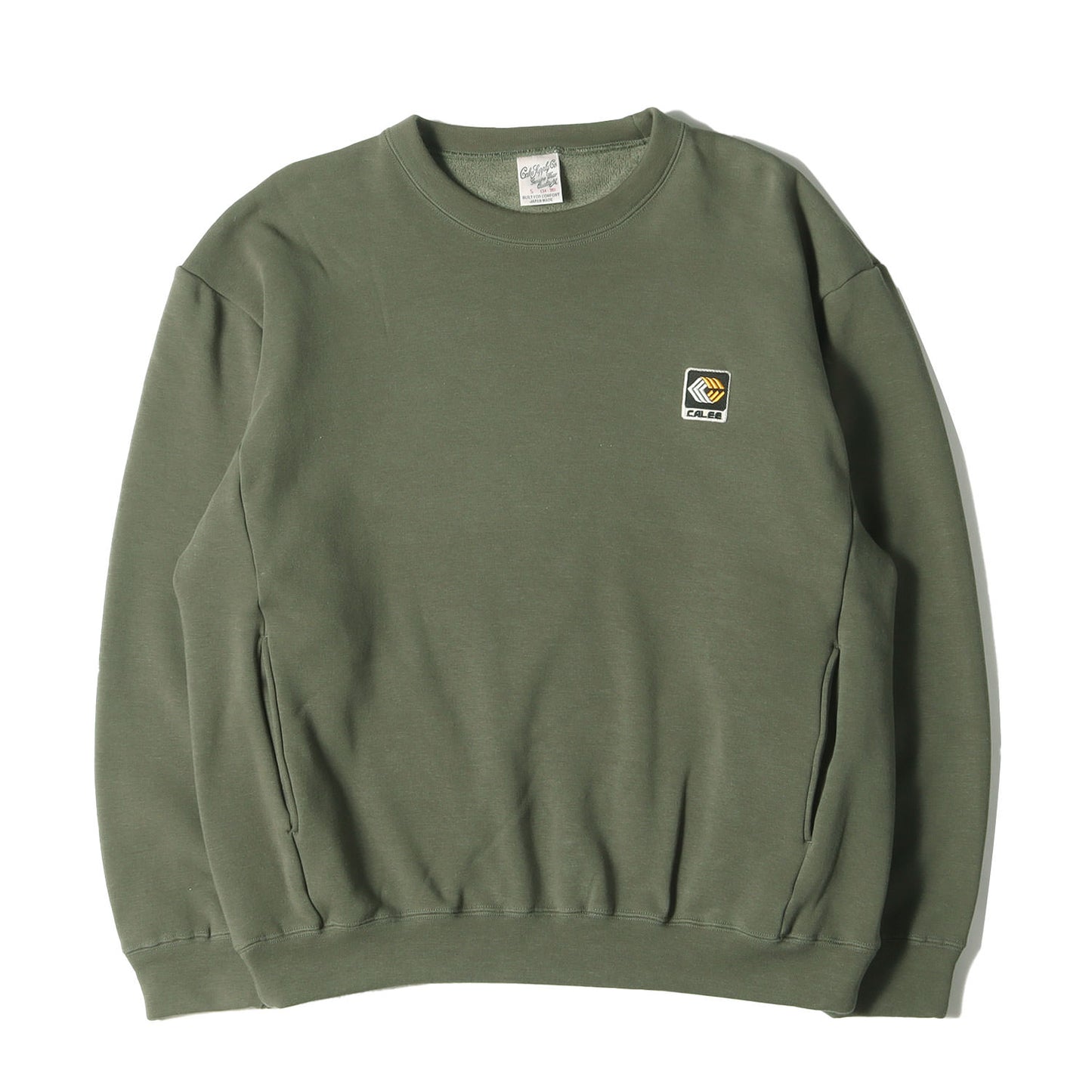22AW 裏地フリース ボンバーヒート ストレッチ スウェット(Bomber heat trade mark logo wappen crew neck sweat)