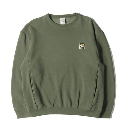 22AW 裏地フリース ボンバーヒート ストレッチ スウェット(Bomber heat trade mark logo wappen crew neck sweat)