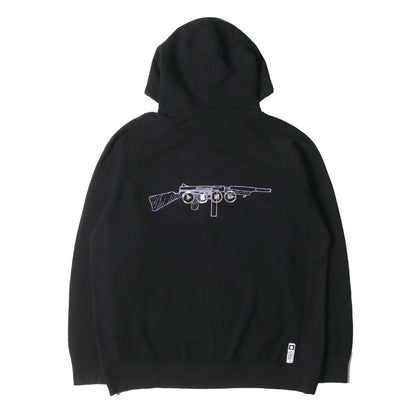 22AW ライフル グラフィック ジップ スウェット パーカー(ZIP HOODIE)