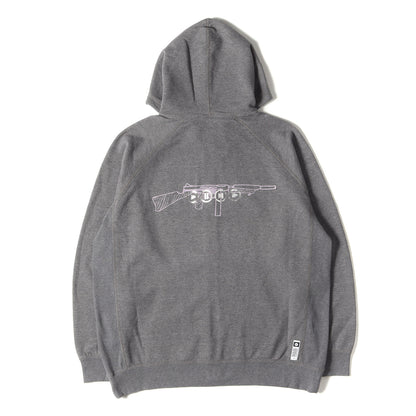 22AW ライフル グラフィック ジップ スウェット パーカー(ZIP HOODIE)