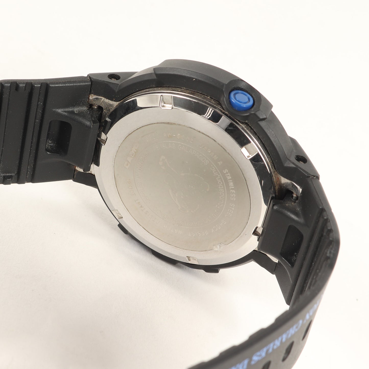 90s AW-500D-2ET ガラパゴス ダーウィン研究所 リクイグアナ デジアナ 青 腕時計 / ウォッチ