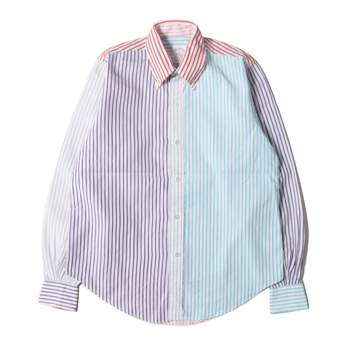 90s クレイジー ストライプ ボタンダウンャツ(USA製)