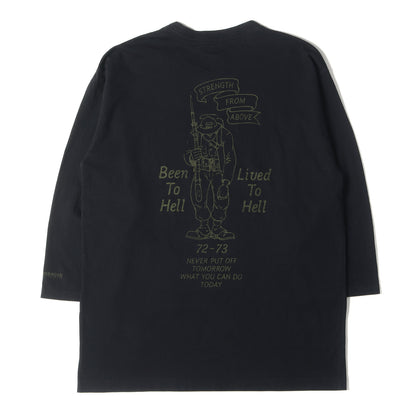 00s ミリタリー グラフィック 7分袖 Tシャツ