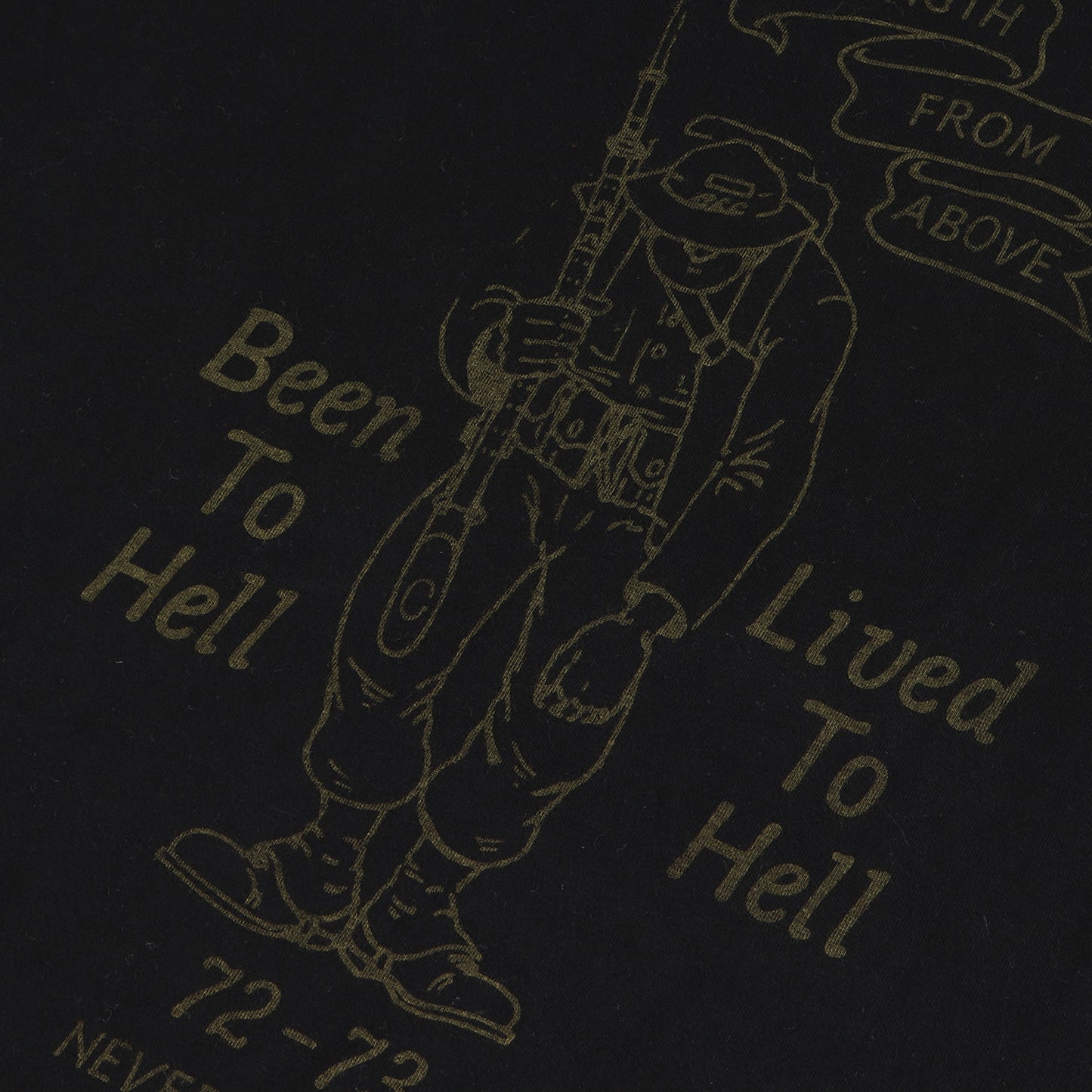 00s ミリタリー グラフィック 7分袖 Tシャツ
