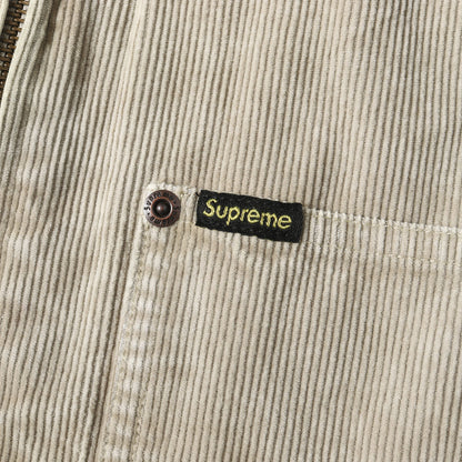 24SS ウォッシュ加工 コーデュロイ フルジップ シャツ(Washed Corduroy Zip Up Shirt)