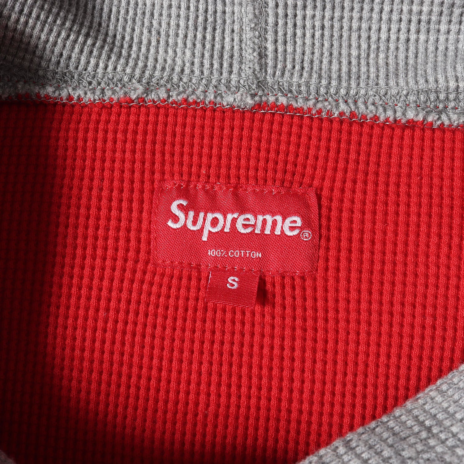 Supreme (シュプリーム) 袖ロゴ ワッフル サーマル パーカー(Hooded 
