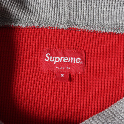 袖ロゴ ワッフル サーマル パーカー(Hooded Waffle Thermal)