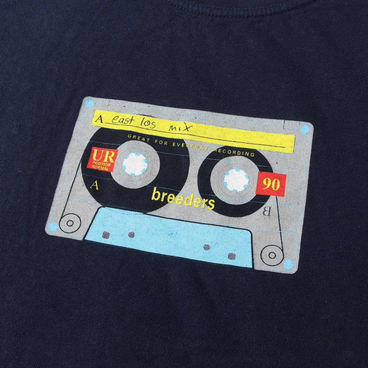 90～00s The Breeders East Los Mix Cassette Tour Tシャツ