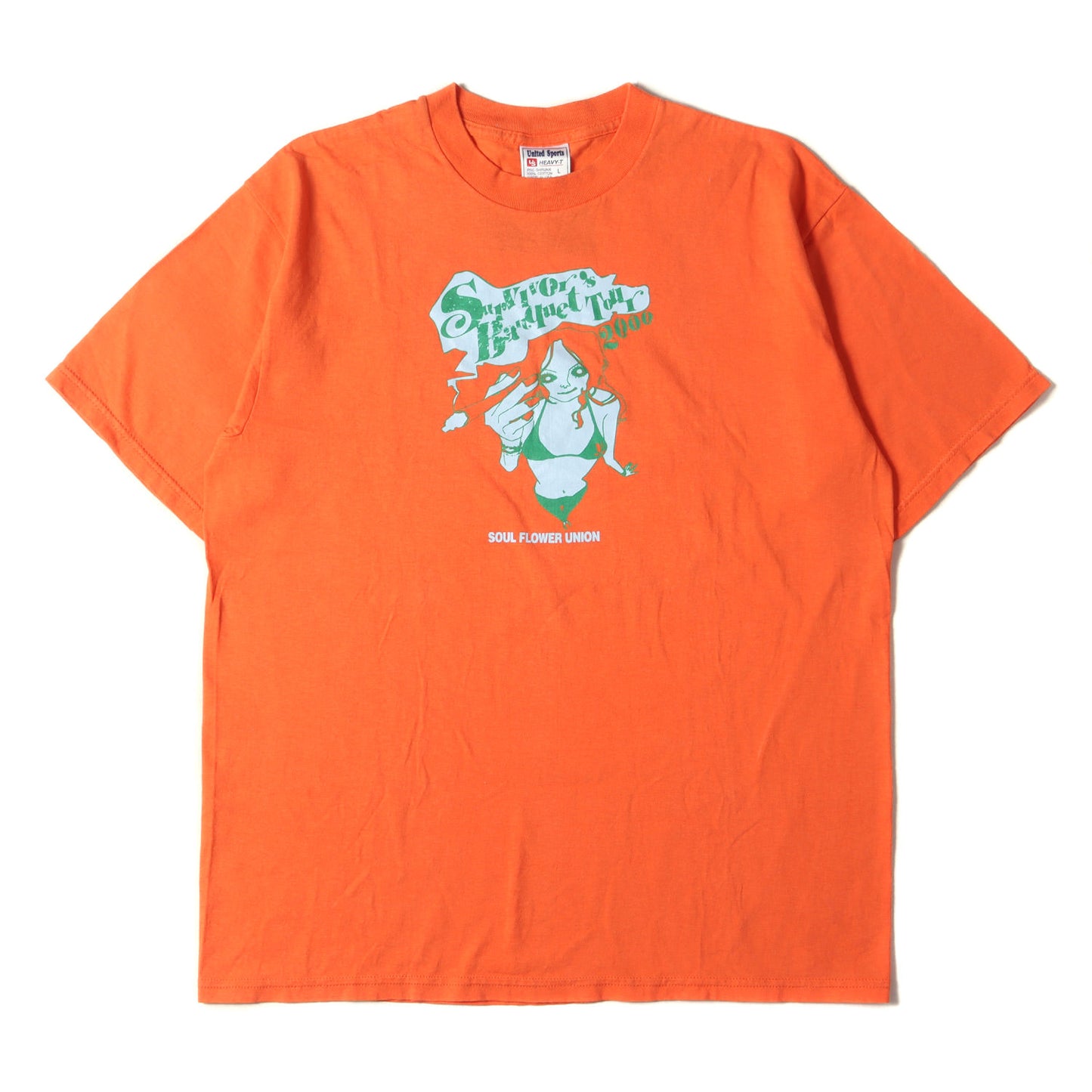 00s SOUL FLOWER UNION Survivors Banquet Tour 2000 Tシャツ(USA製)