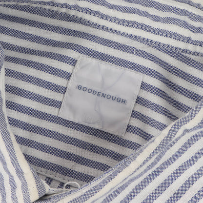 00s ストライプ オックスフォード ボタンダウン 半袖シャツ