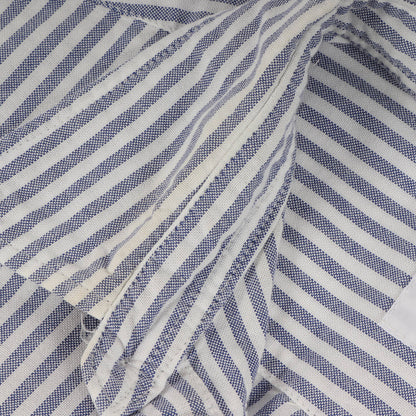 00s ストライプ オックスフォード ボタンダウン 半袖シャツ