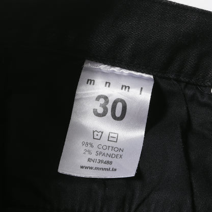 膝クラッシュ加工 ストレッチ スキニー デニムパンツ