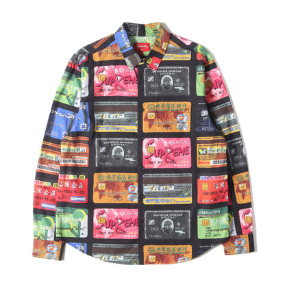 22SS クレジットカード 総柄 コットン シャツ(Credit Cards Shirt)
