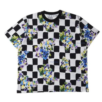 21SS チェッカー&フラワー オーバーサイズ Tシャツ(CHECK FLOWERS S/S OVER TEE)
