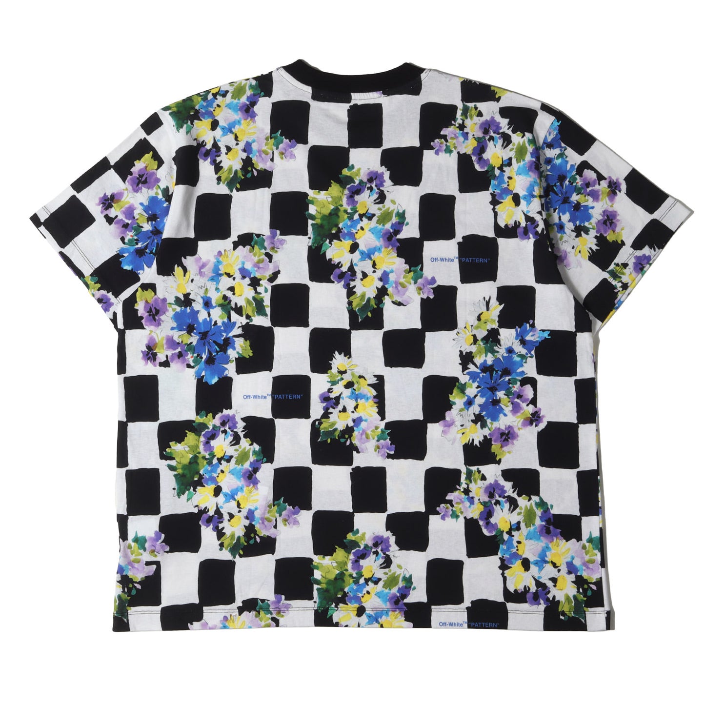 21SS チェッカー&フラワー オーバーサイズ Tシャツ(CHECK FLOWERS S/S OVER TEE)