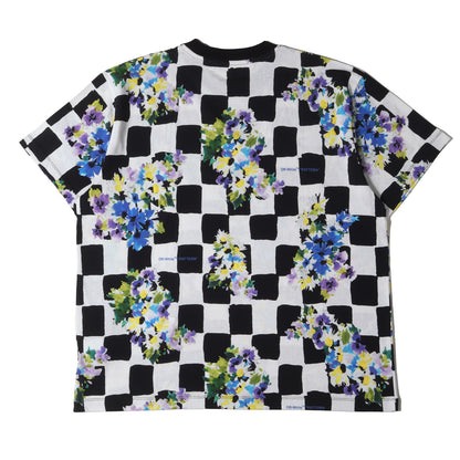 21SS チェッカー&フラワー オーバーサイズ Tシャツ(CHECK FLOWERS S/S OVER TEE)