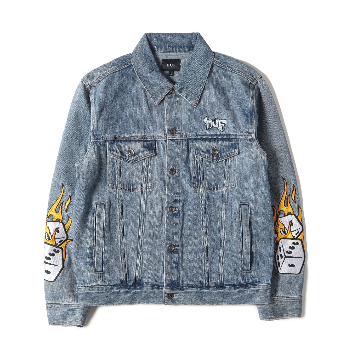 23SS フレイム&サイコロ刺繍 3rdタイプ デニムジャケット