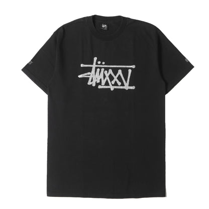 STUSSY (ステューシー) 00s 25周年記念 ラメプリント Tシャツ  