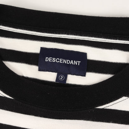 20SS 袖レイヤード ボーダー ロングスリーブ Tシャツ(MILITIA LAYERD TEE)