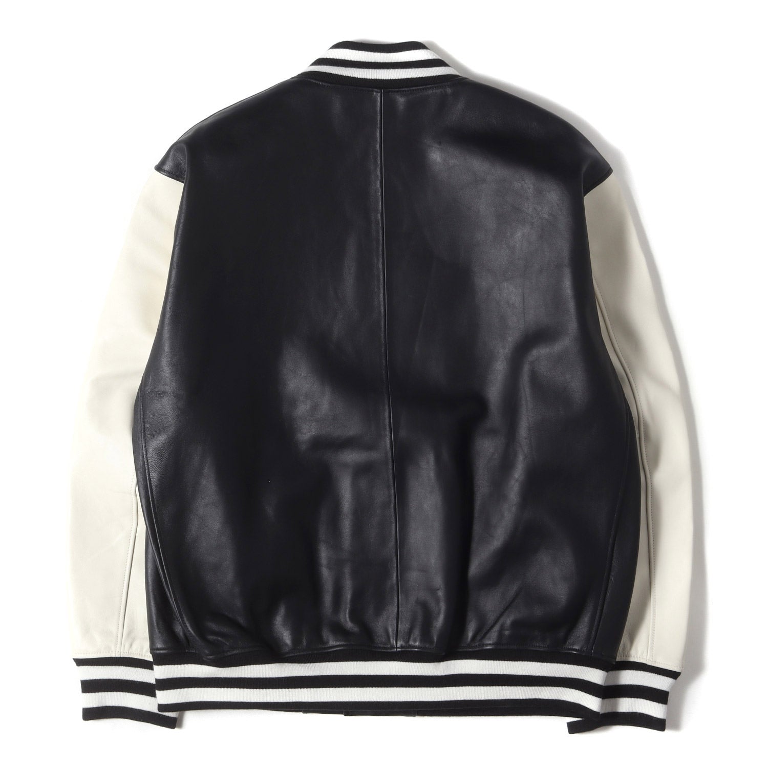 極美品　Schott　ショット　フルレザー　スタジャン　シープスキン　ブラック Schott (ショット) 22AW シープスキン フルレザー スタジアム