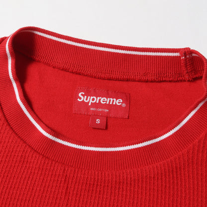 19SS バックロゴ リブライン ワッフル Tシャツ(Stripe Rib Waffle Top)