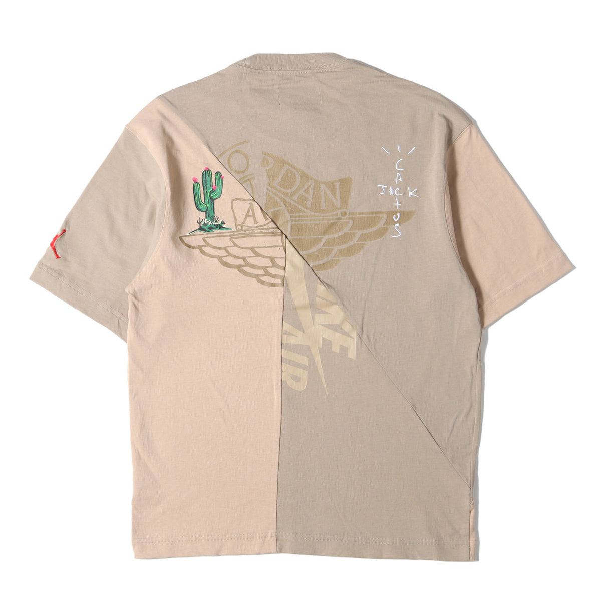 21SS ×TRAVIS SCOTT Cactus Jack JORDAN クレイジーパターン Tシャツ(AS M J TS SS TOP)