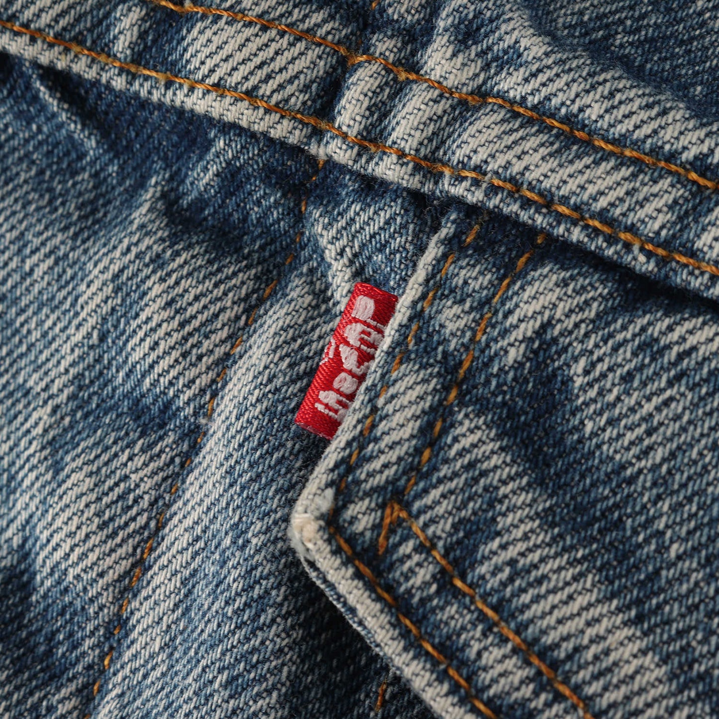 古着リメイク Levis 裏地チェックネル デニムジャケット