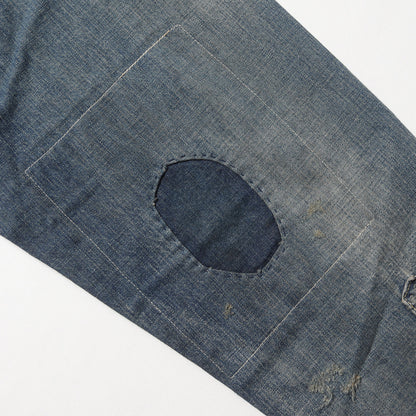 23AW ヴィンテージ リペア加工 オーバーサイズ デニムシャツ(DENIM SHIRT)