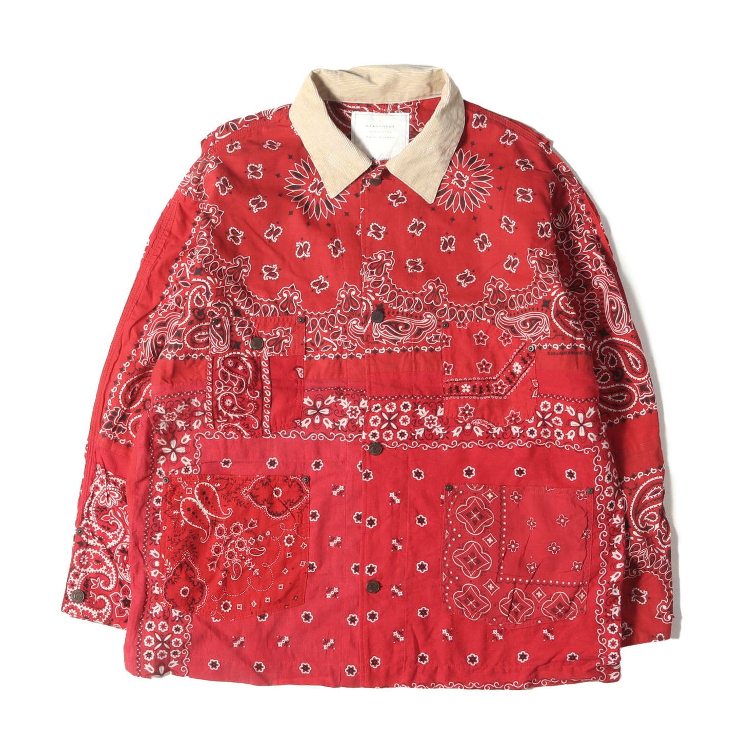 20AW ヴィンテージ バンダナ リメイク バーン コート / カバーオール(Bandana Burn Coat)