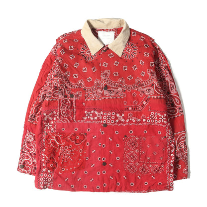 20AW ヴィンテージ バンダナ リメイク バーン コート / カバーオール(Bandana Burn Coat)