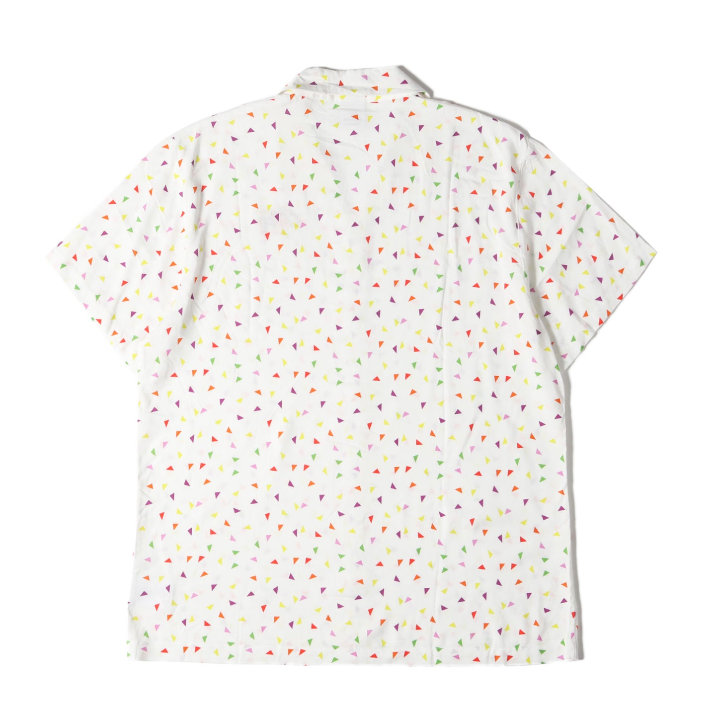 21SS CLOTTEE By CLOT トライアングル柄 オープンカラー レーヨン 半袖シャツ