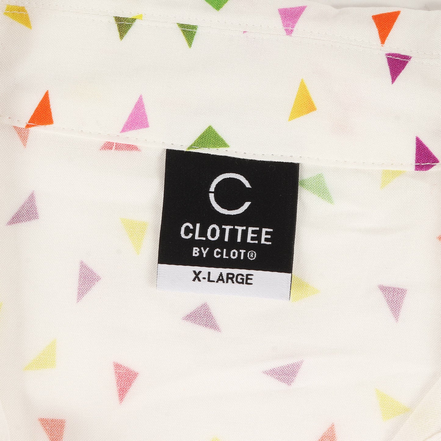 21SS CLOTTEE By CLOT トライアングル柄 オープンカラー レーヨン 半袖シャツ