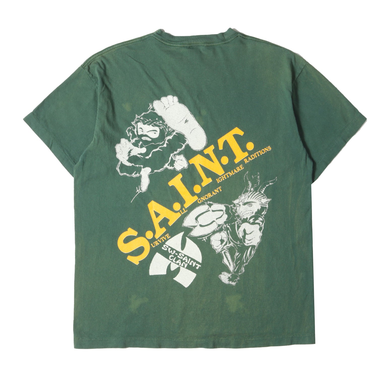 SAINT MICHAEL (セントマイケル) 24SS ヴィンテージ加工 WU-TANG CLAN