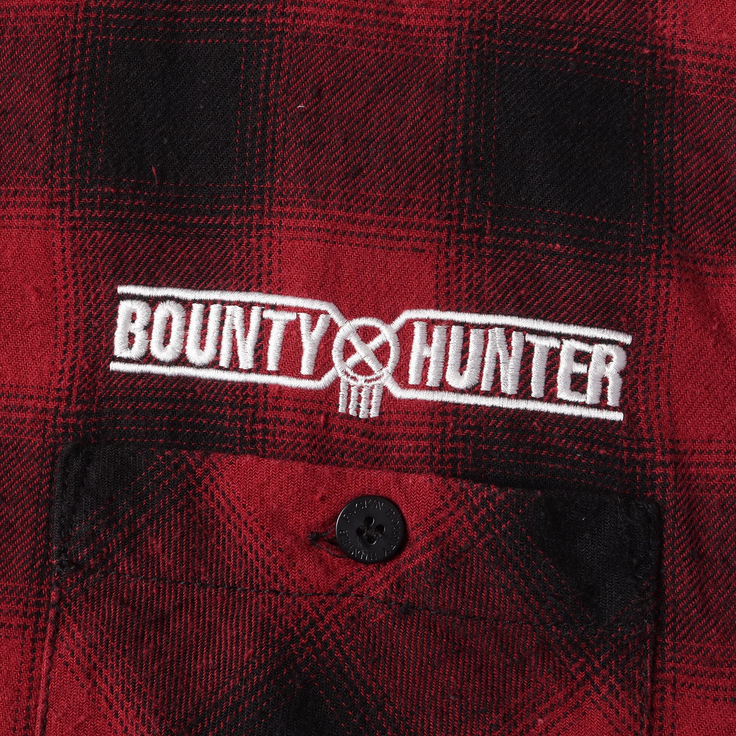 BOUNTY HUNTER (バウンティーハンター) ロゴ刺繍 オンブレチェック 5分袖 シャツ - ブランド古着の通販・買取 | BEEGLE by  Boo-Bee