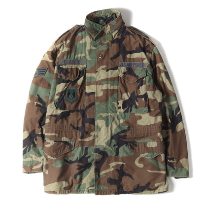 90s 米軍実物 4th ウッドランドカモ M-65 フィールドジャケット