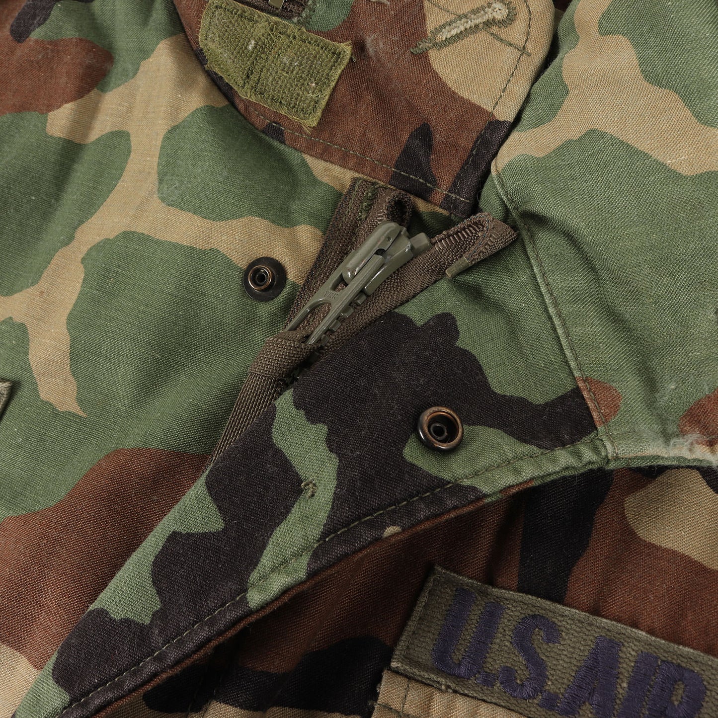 90s 米軍実物 4th ウッドランドカモ M-65 フィールドジャケット